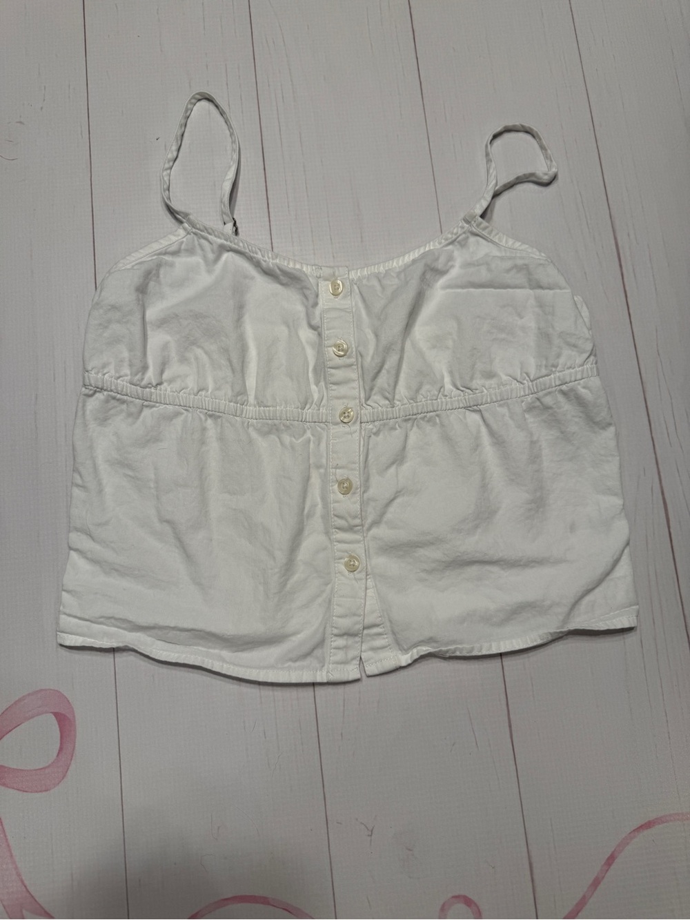 John Galt Dani Button Front Tank Top one size